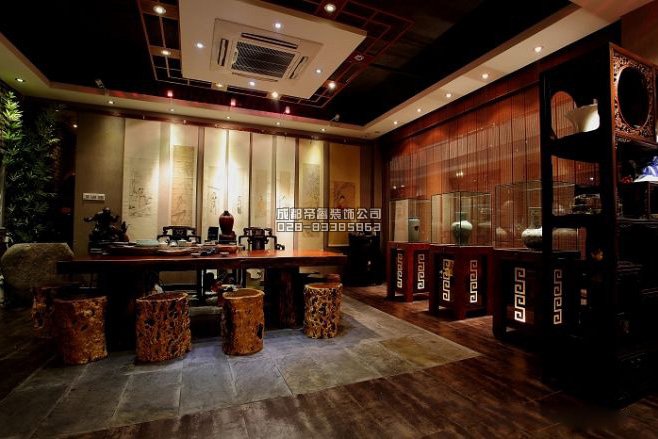 成都中式古玩店鋪裝修都有哪些設計細節(jié)?